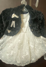 Black & White Fairy Frock With Jacket | Kids | Girls Skirts & Dresses | Size:1-2 Yrs | Preloved