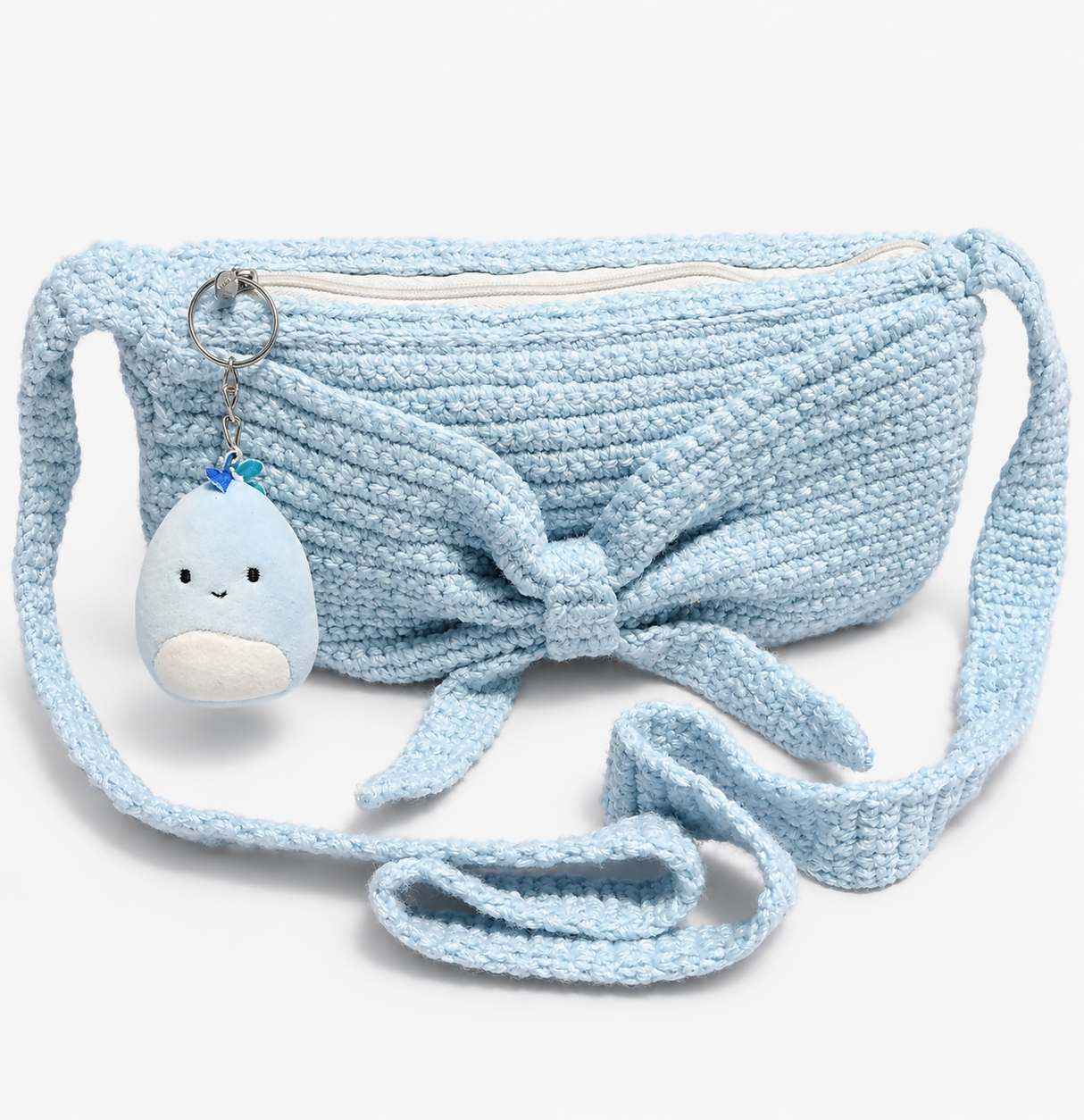 Sky Blue Crochet Bag | Women Bags | Medium | New
