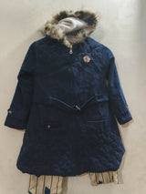 Dark Blue Two Piece Coat & Trouser | Kids Winter | Girls Skirts & Dresses | Small | Preloved