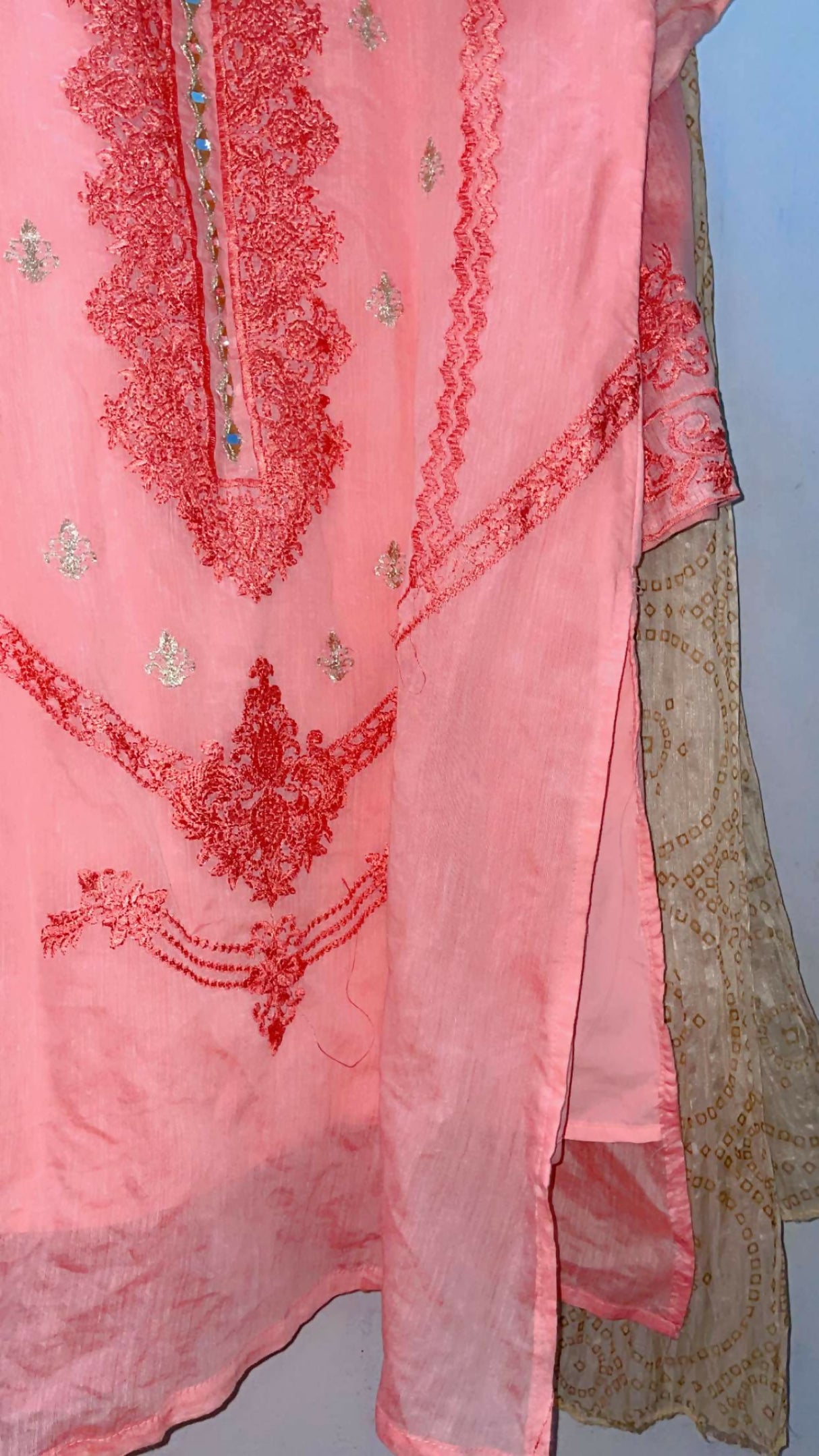 Pink Suit | Women Locally Made Kurta | Large | Worn Once
