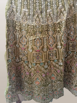 Green Mehndi Lehnga | Women Bridals | Medium | Worn Once