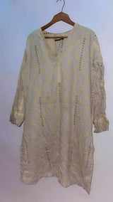 Alkaram | Women Branded Kurta | Yellow | Medium | Preloved