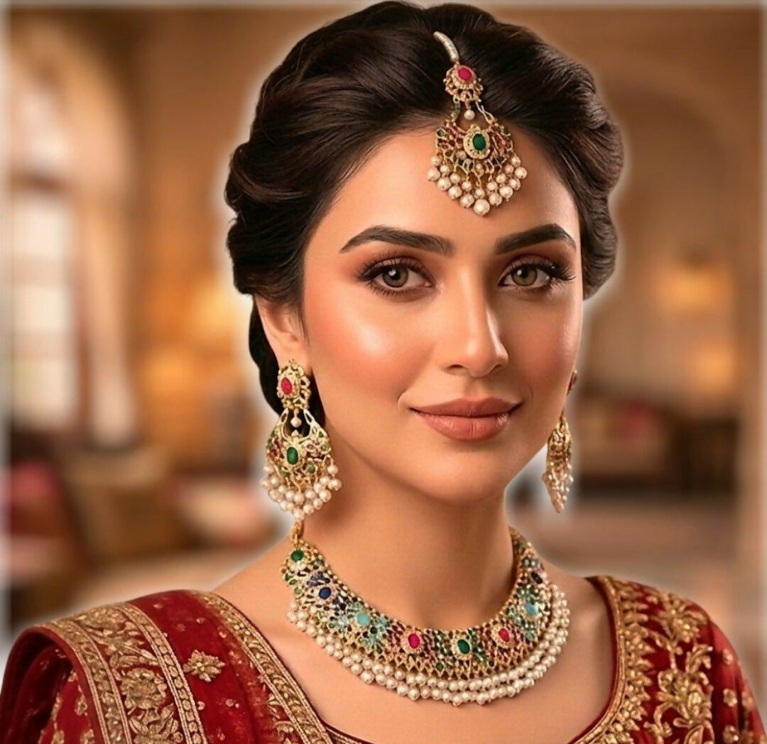 Oval Multi Necklace Set-00013 | Women Jewelry | Wedding Jewelry & Sets | Brand New