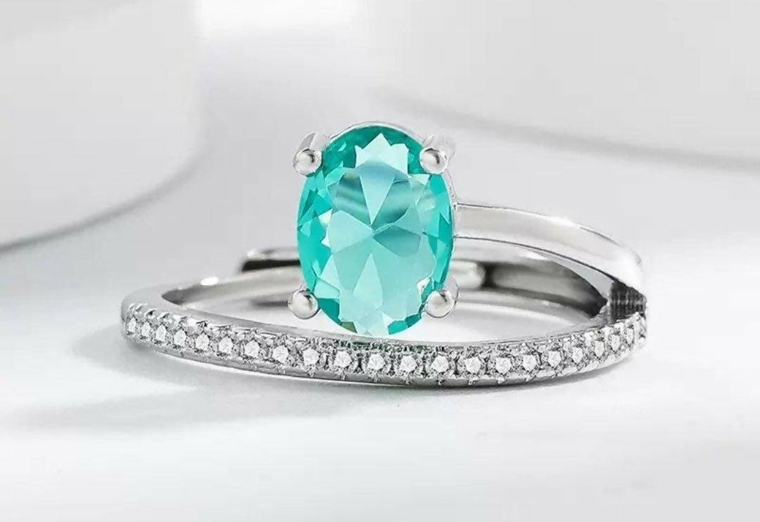 Oval Round Ring Adjustable-00752 | Women Jewelry | Rings | Brand New