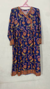 Rang Ja | Women Branded Kurta | Blue | Large | Preloved