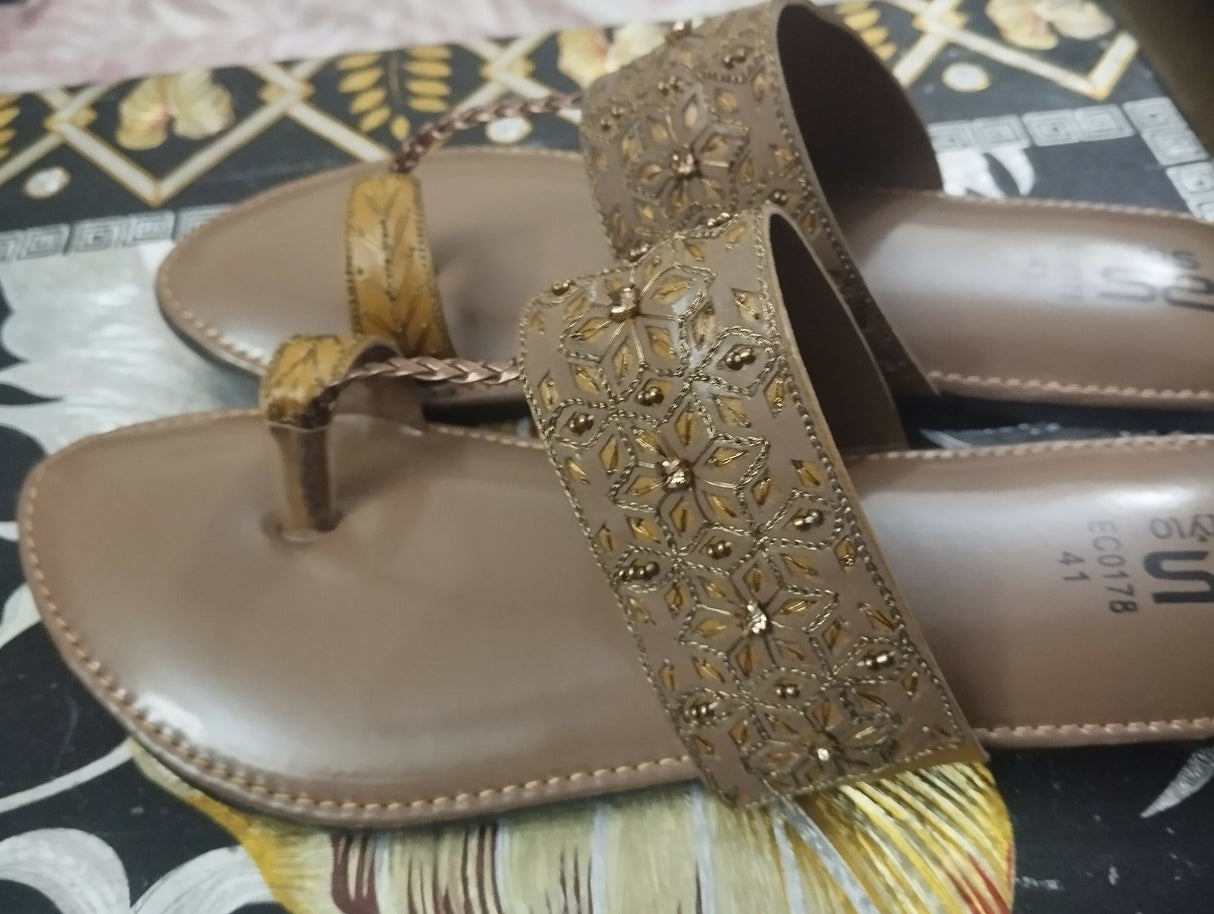 Stylo | Kolapori Chappal | Women Shoes | Sandals & Flats | Size:41 | Brand New