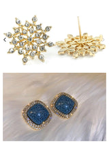 Pack of 2 Pairs of Earrings (083-470) | Women Jewelry | Earrings | Size: 2cm×2cm | New