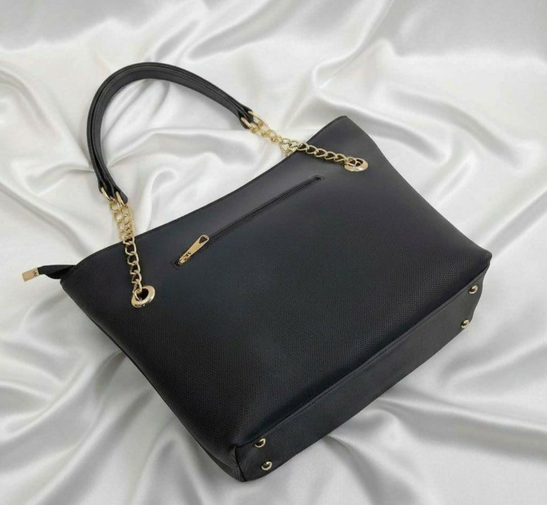 Chain Ladies Tote Bag-(00080-00082) Handbags for Women | Women Bags | Large | Brand New