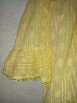 Butter Yellow Top & Skirt | Women Tops & Shirts | Medium | Brand New