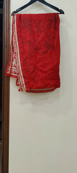 Red Lawn 2 Pcs | Women Locally Kurta | Medium | Preloved