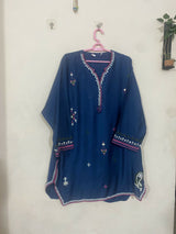 Khaadi | Women Branded Kurta | Blue | Large | Worn Once