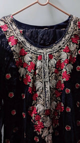 Black Embroidered Kurta | Women Locally Made Kurta | Large | Preloved