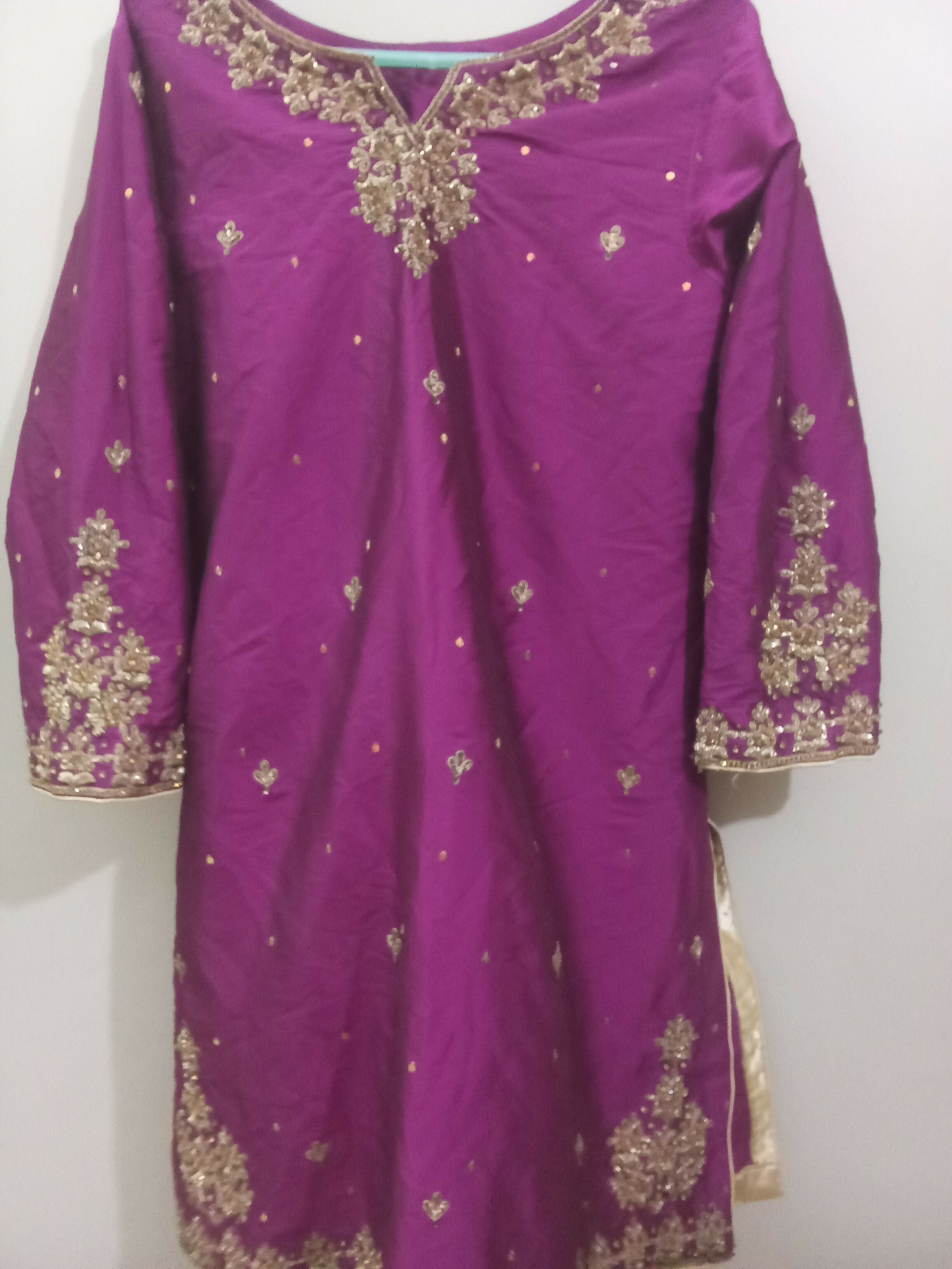 Purple Sharara Suit | Women Locally Made Formals | Medium | Preloved