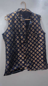 Black Waist Coat | Men Jackets & Coats | Medium | Preloved