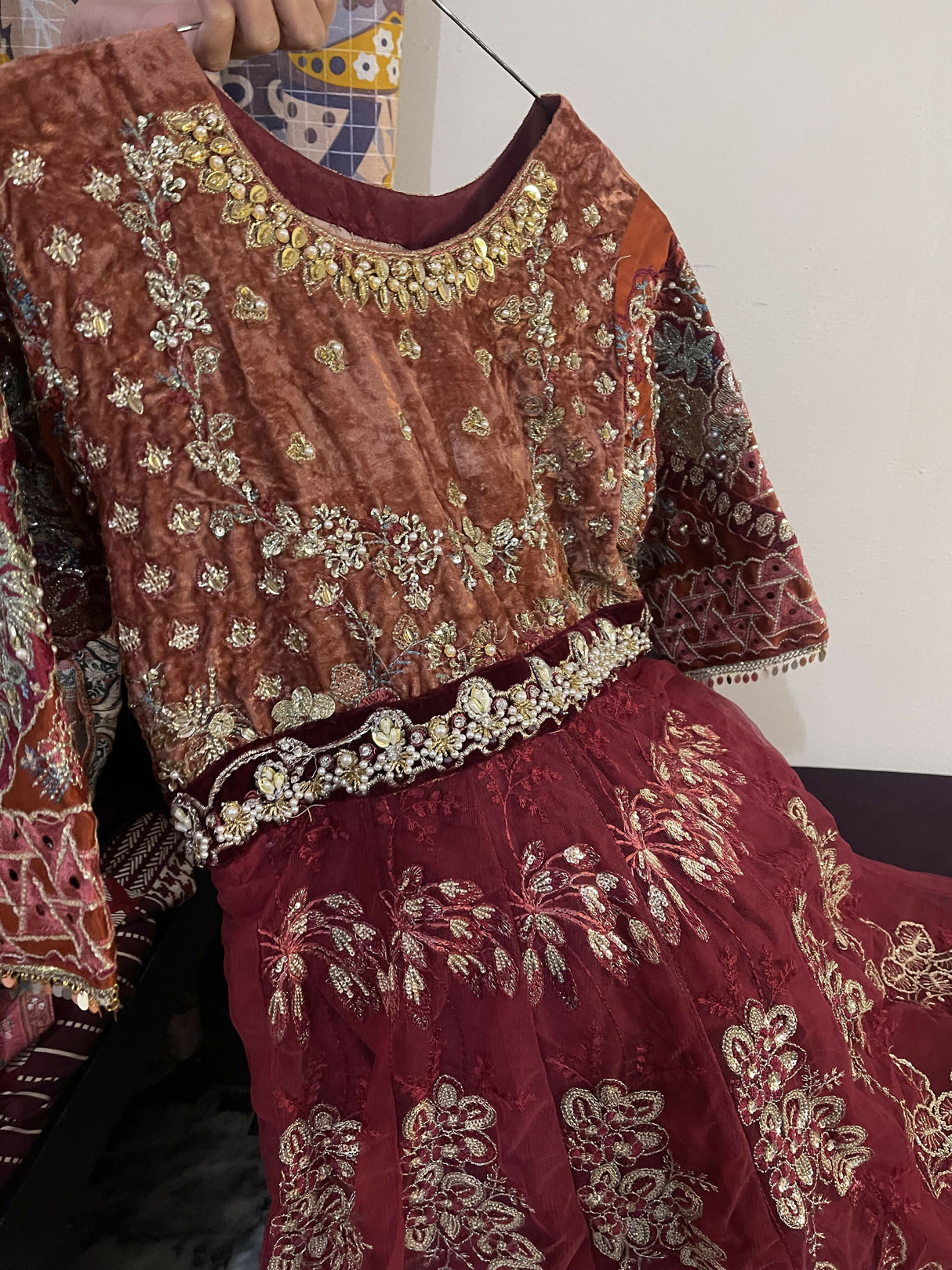 Glorious Red Bridal Maxi | Women Bridals | Medium | Worn Once