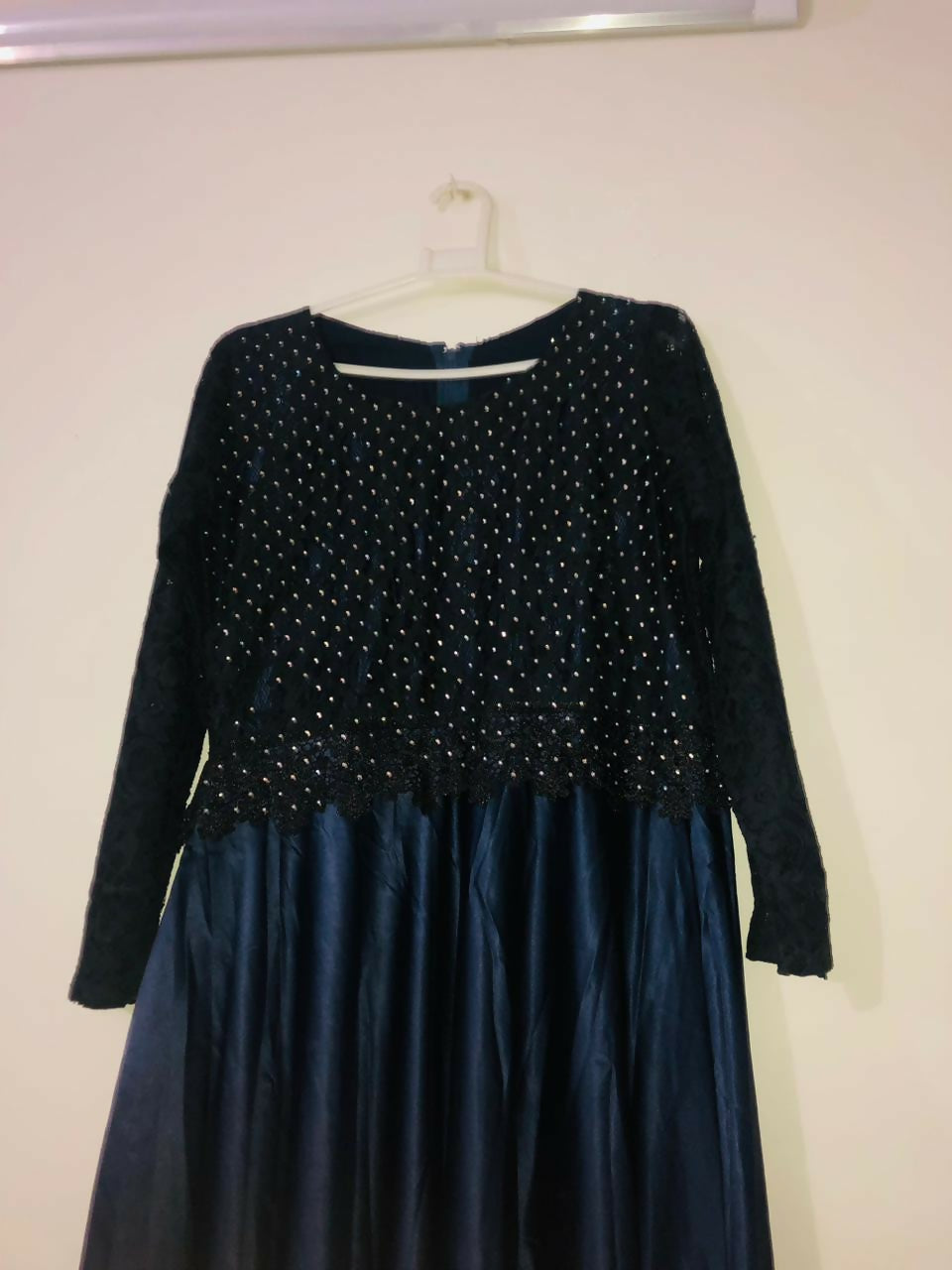Black & Blue Maxi | Women Frocks & Maxis | Small | Worn Once