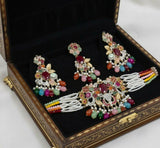 Oval/Flower Pearl Drop Choker Set-00261 | Women Jewelry | Wedding Jewelry & Sets | Brand New