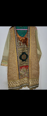 Short Embroidered Shirt | Women Locally Made Formals | Large | Preloved