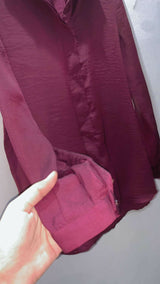 Maroon Stylish Western Top | Women Tops & Shirts | XSmall | Preloved