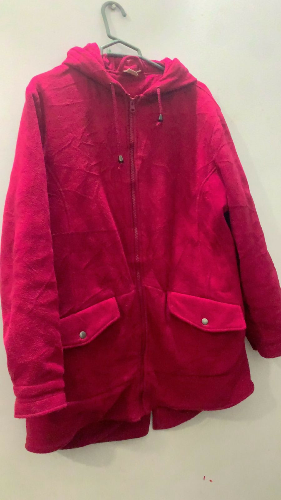 Pink Coat With Cap | Women Sweaters & Jackets | Medium | Preloved