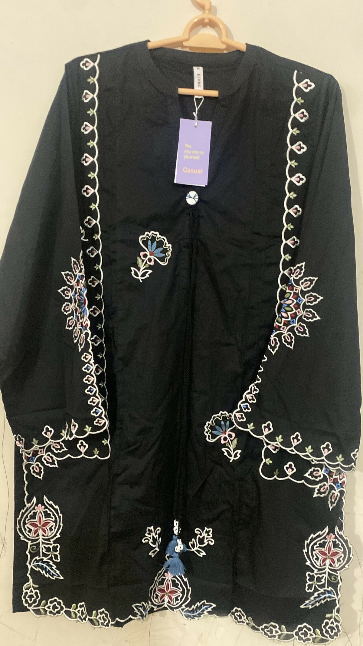 Ethnc | Women Branded Kurta | Black | Medium | Brand New