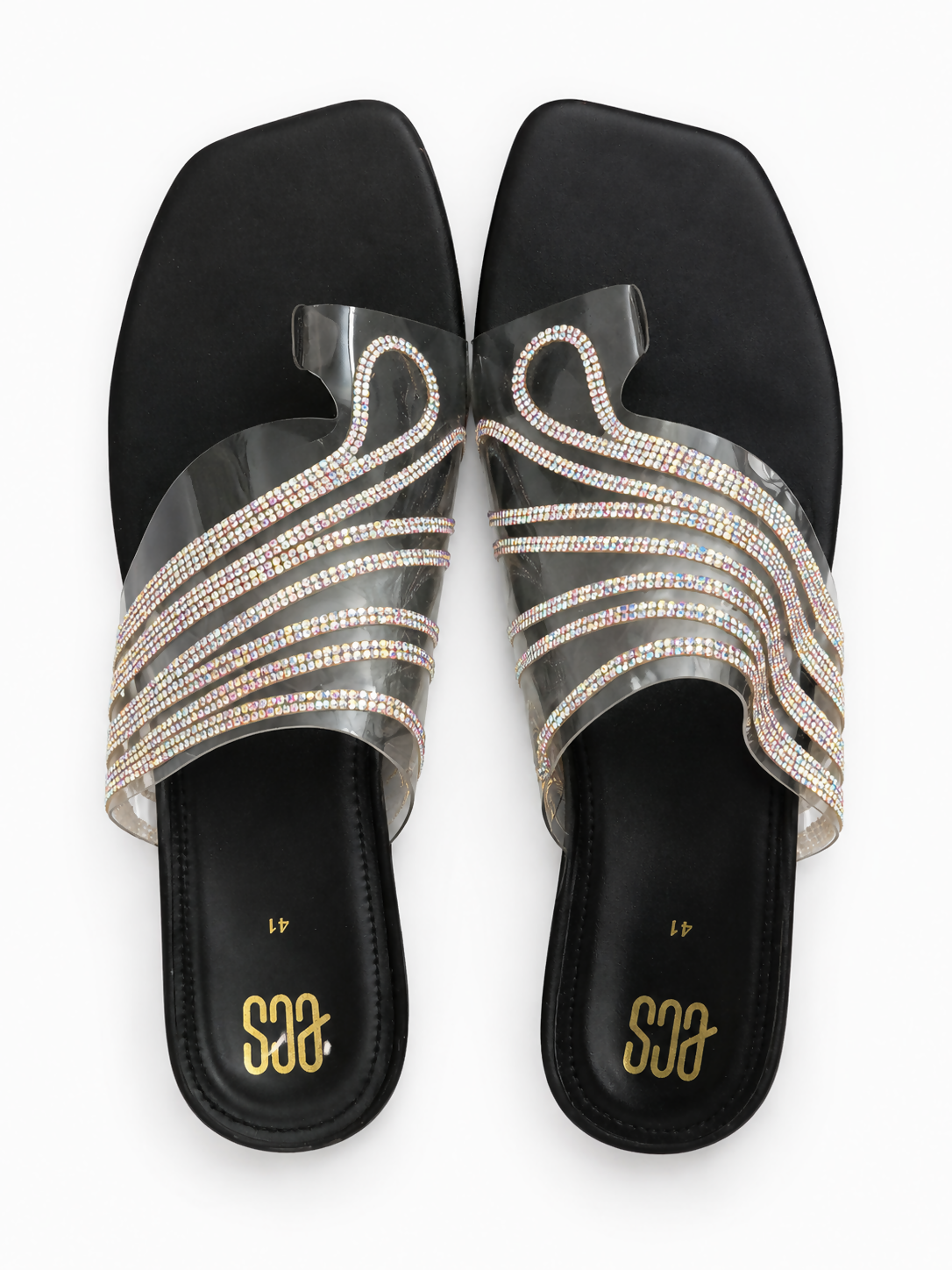 ECS | Women Shoes | Sandals & Flats | Size: 41 | Golden | Brand New