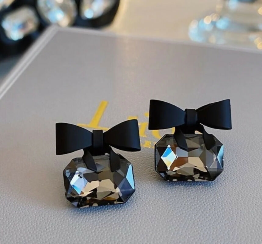 Pack of 2 Pairs of Black Earrings (156-472) |Women Jewelry | Earrings | New