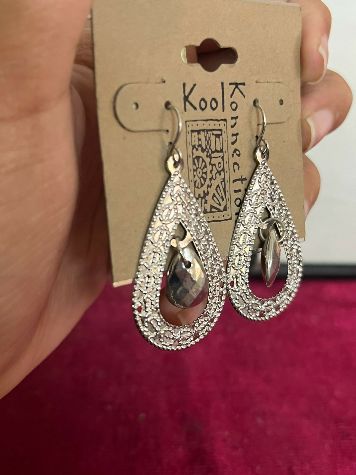 Kool Konnection (USA) | Silver Light Weight Earrings | Women Jewelry | New