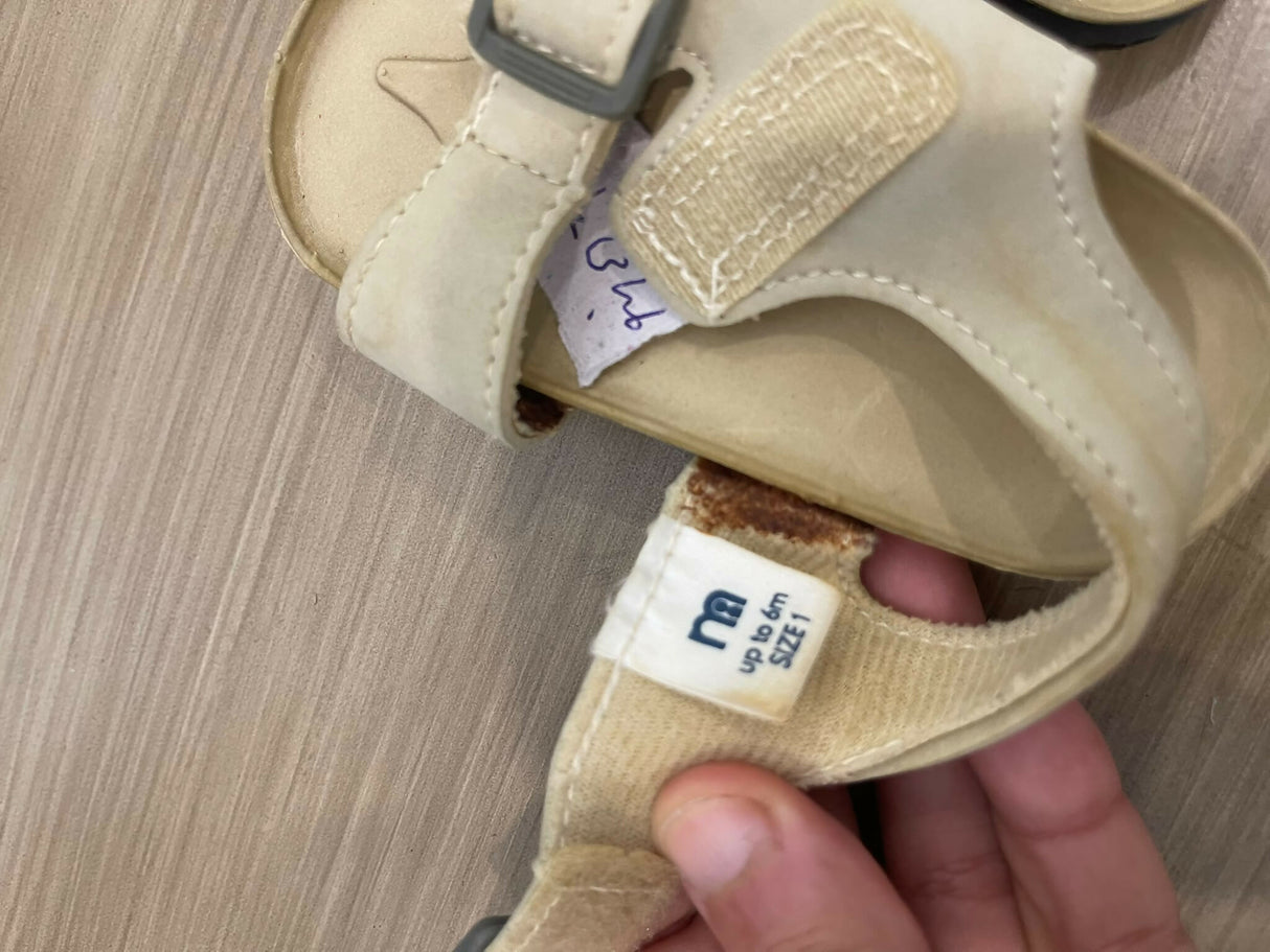 Mothercare | Kids | Baby Shoes | 0 to 6 Mnths | Beige | Preloved