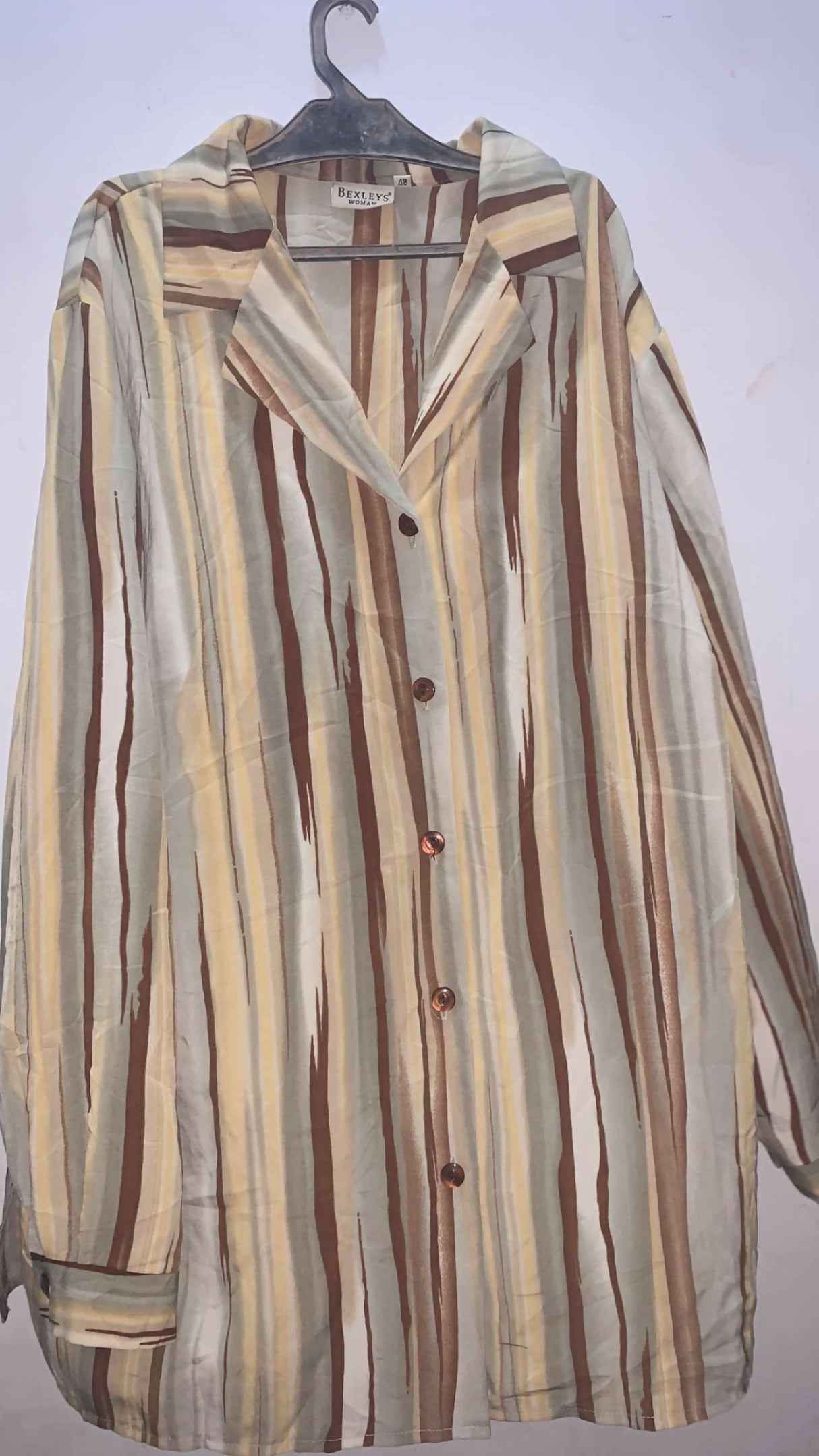 Brown Western Top | Women Tops & Shirts | Large | Preloved