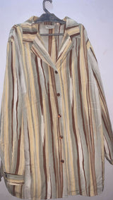 Brown Western Top | Women Tops & Shirts | Large | Preloved