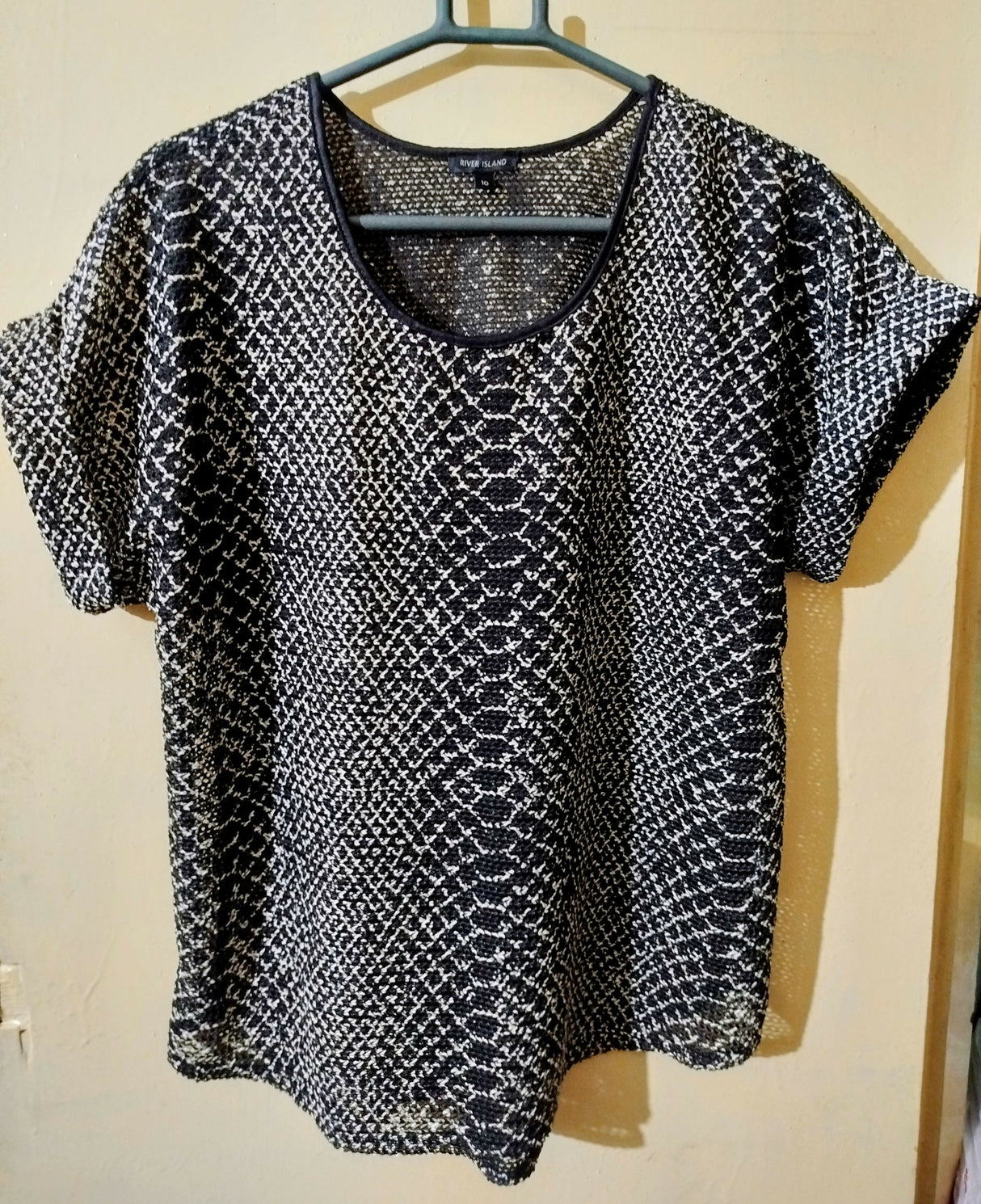 RiverIsland | Women Tops & Shirts | Size:Uk 10 | Black | Preloved