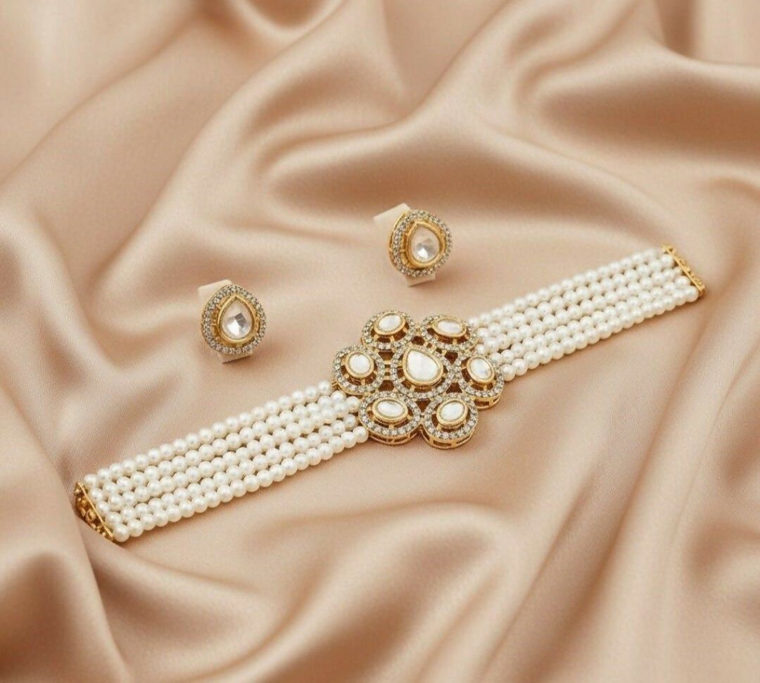 Oval/Tear Choker Set-00238 | Women Jewelry | Wedding Jewelry & Sets | Brand New