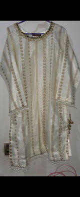 Crushed Sharara Set | Women Locally Made Formals | Medium | New