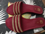 ECS | Women Shoes | Sandals & Flats | Size: 41 | Maroon | Brand New