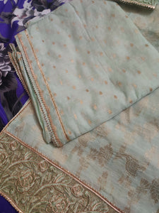 Jacquard 3 PC Suit | Women Locally Made Kurta | X Large | Worn Once