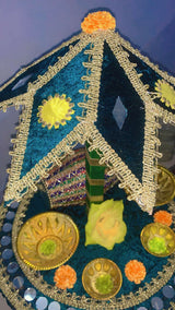 Mayon Rasam Thali Wedding props Fancy Mehndi Plate| Handmade | Decorative Mehndi Thali/Platter | Preloved