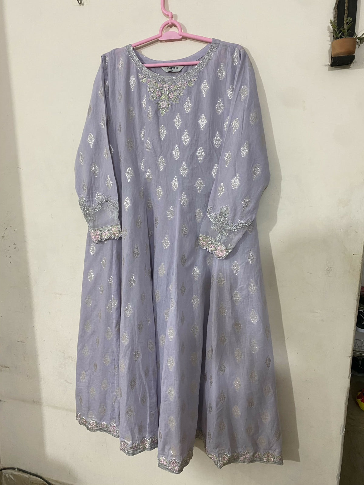 Maria B | Women Branded Kurta | Grey | XLarge | Preloved