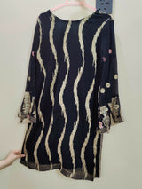 Black Embroidered 2Pcs | Women Locally Made Formals | Large | Worn Once