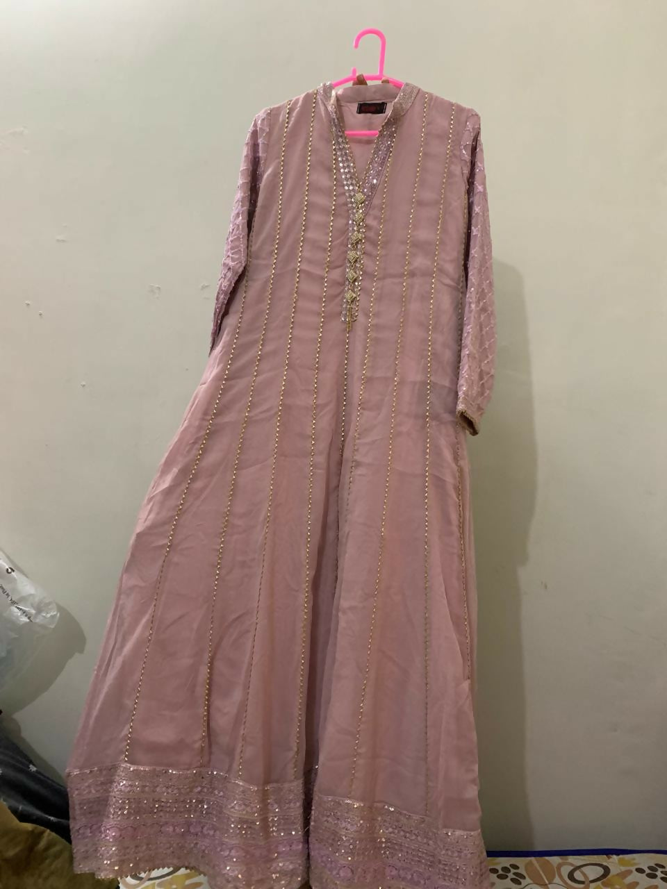 Embroidered Long Frock | Women Frocks & Maxis | Medium | Worn Once