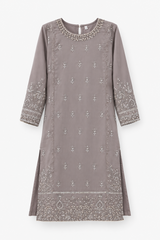 Ethnc | Women Branded Kurta | Grey | Small | Preloved