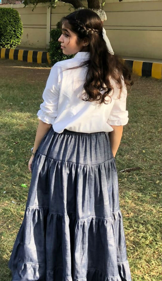 Pinterest Inspired Skirt | Women Skirts & Dresses | Small | Blue | Worn Once