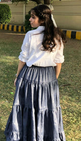 Pinterest Inspired Skirt | Women Skirts & Dresses | Small | Blue | Worn Once