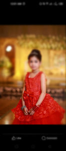 Beautiful Red Fairy Tail Frok | Girls Skirts & Dresses | Size : 7 to 11 years | Worn Once