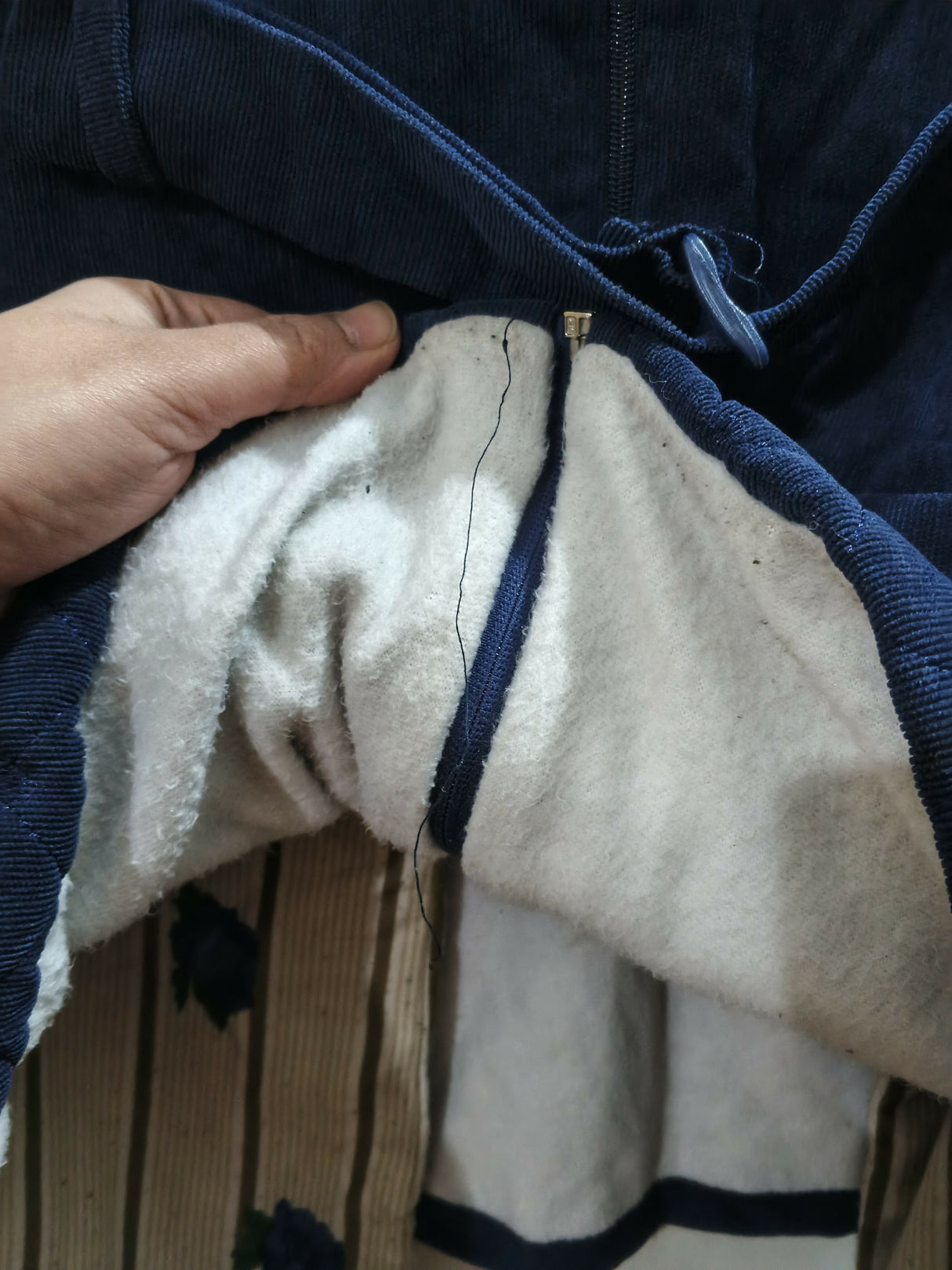 Dark Blue Two Piece Coat & Trouser | Kids Winter | Girls Skirts & Dresses | Small | Preloved