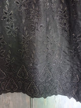 3 PC Silk Dress | Women Locally Made Kurta | Black | Large | Worn Once
