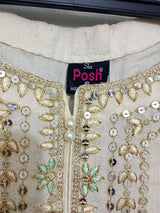 Shahposh | White 3Pcs | Women Branded Formals | Small | Worn Once