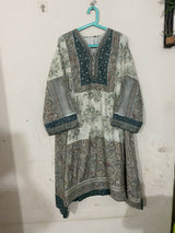 Ethnc | Women Branded Kurta | Medium | Green | Preloved