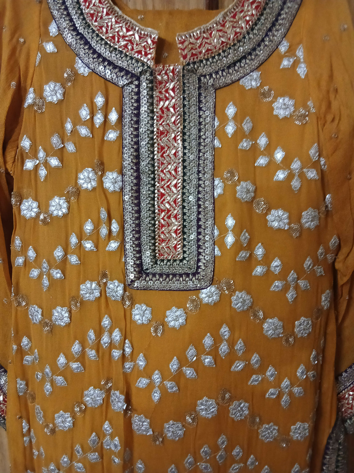 Yellow Mayoun Shirt | Women Locally Made Formals | Small | Preloved