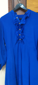 Blue Maxi | Women Frocks & Maxis | Medium | Preloved